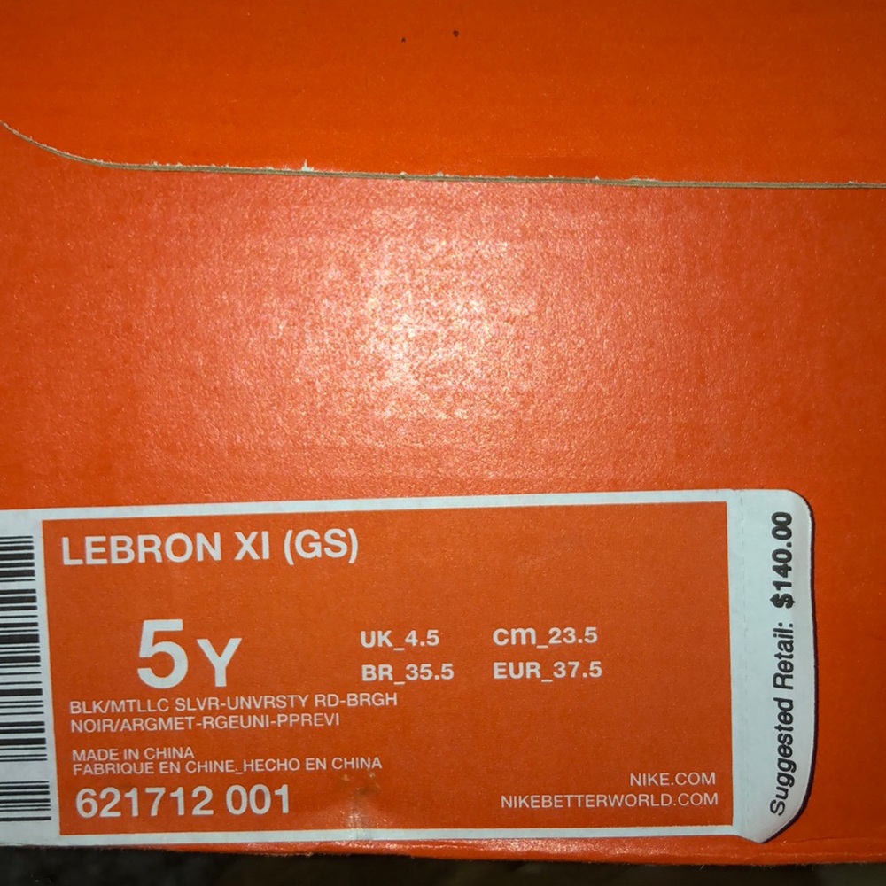 Lebron 11 “Away” Size 5 - Picture 7 of 7